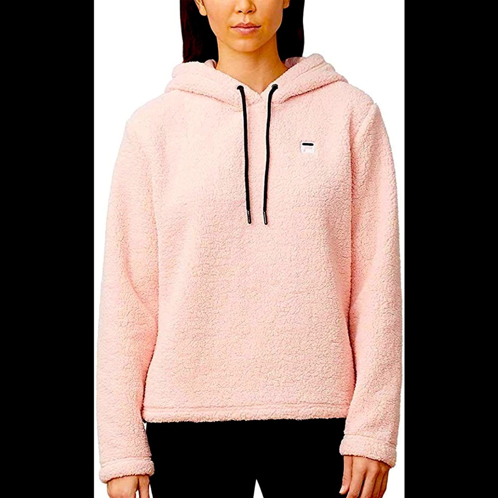 Women’s Pink Fila Sherpa Hoodie NWT XL